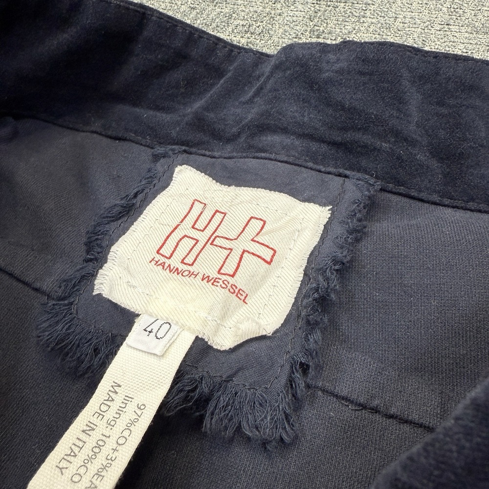 H+ Hannoh Wessel Propsera Pants Women's 40 (31x28) Navy Blue Velvet